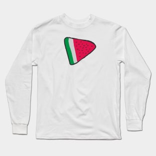 watermelon cartoon art Long Sleeve T-Shirt